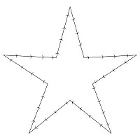 barbed wire star